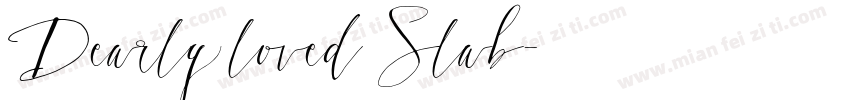 Dearly loved Slab字体转换